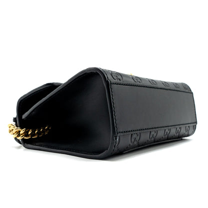 Gucci Small Padlock Chain Bag Calfskin Black
