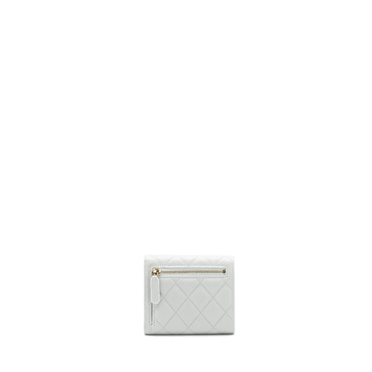 Chanel Classic Small Flap Wallet caviar Grey L