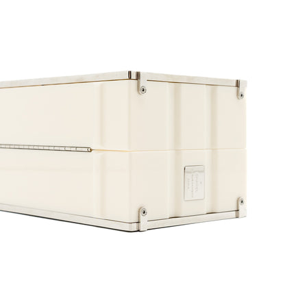 Chanel Paris-Hamburg runway container clutch bag white / black / red