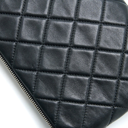 Chanel 12A Evening Bag Lambskin Black/Gold