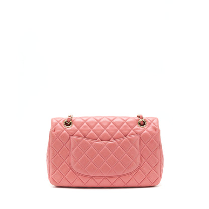 Chanel Limited charm Flap bag Lambskin pink L