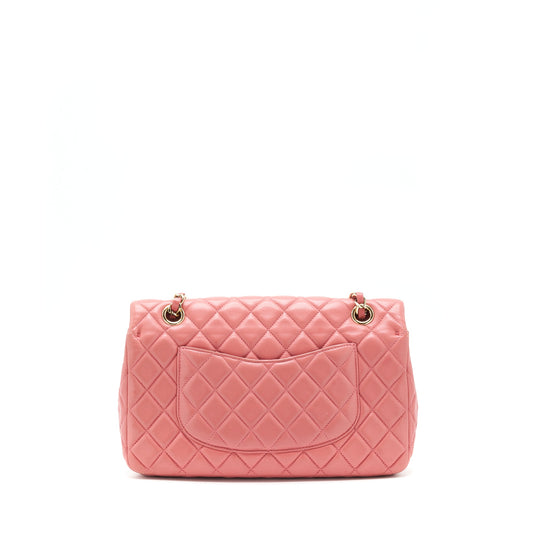 Chanel Limited charm Flap bag Lambskin pink L