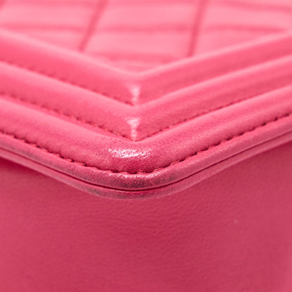 Chanel Medium Boy Bag Lambskin Pink