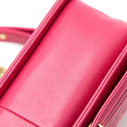 Chanel Medium Boy Bag Lambskin Pink