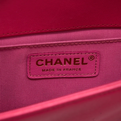 Chanel Medium Boy Bag Lambskin Pink