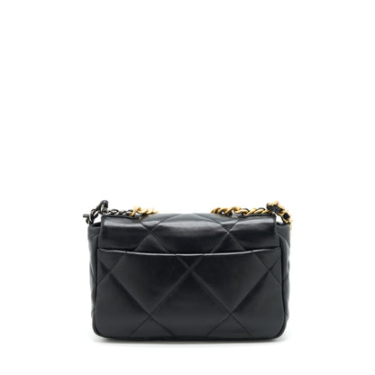 Chanel 19 Small Bag Lambskin Black Multicolour Hardware