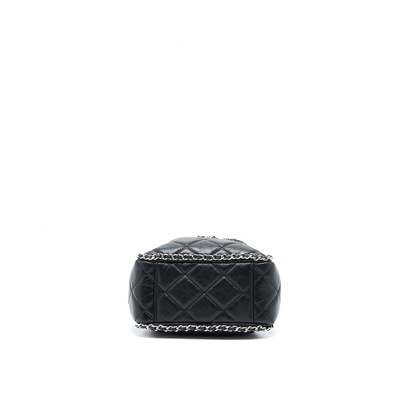 Chanel 20S Drawstring Bucket Bag Aged Calfskin Black