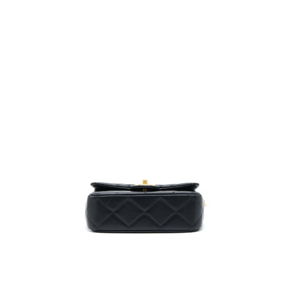 Chanel My Perfect Mini Flap Bag Black  (Microchip)