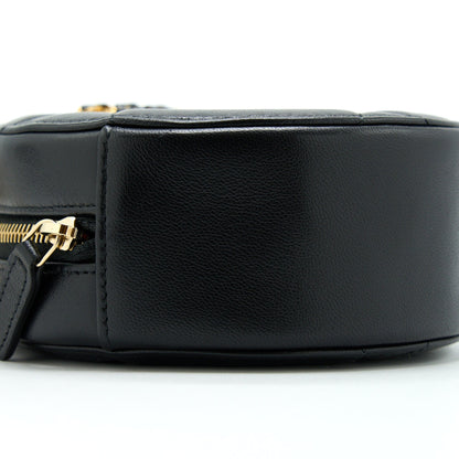 Chanel 19 Round Clutch With Chain Lambskin Gold/Silver Hardware