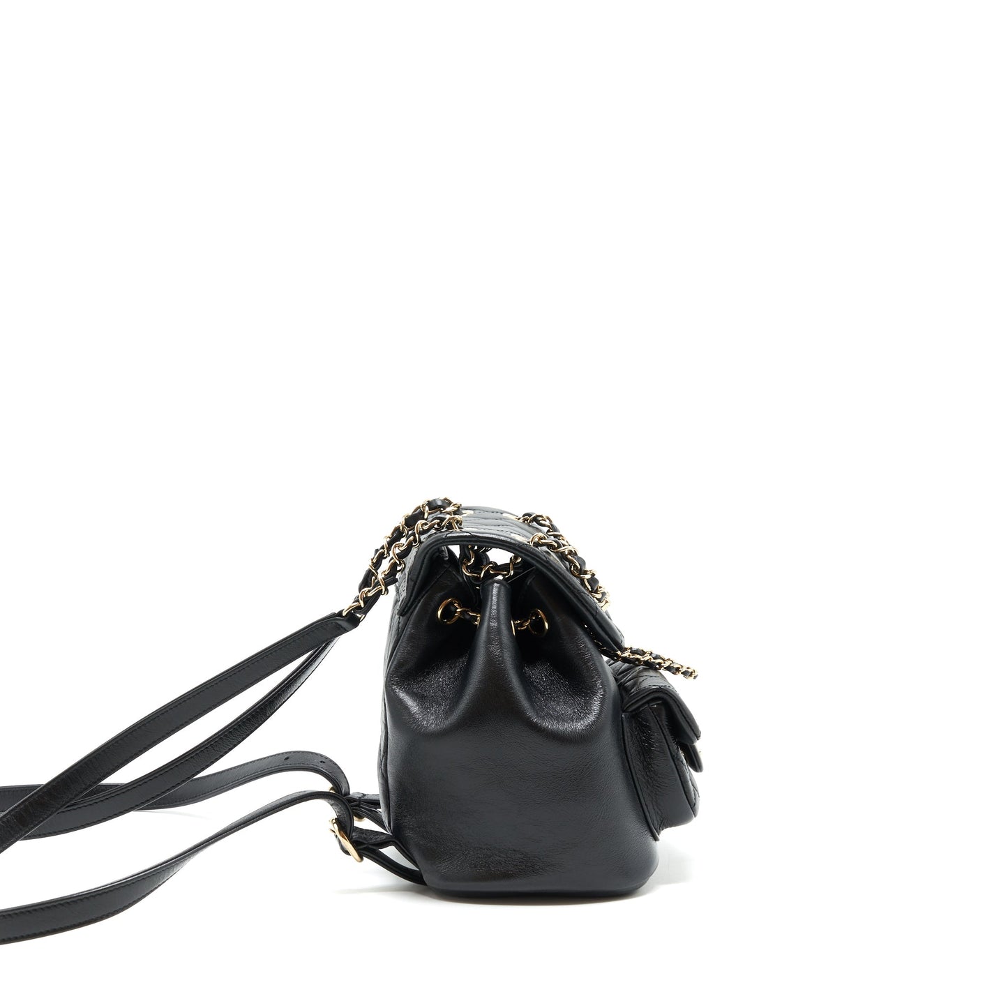 Chanel 22C mini Duma backpack calfskin Black L