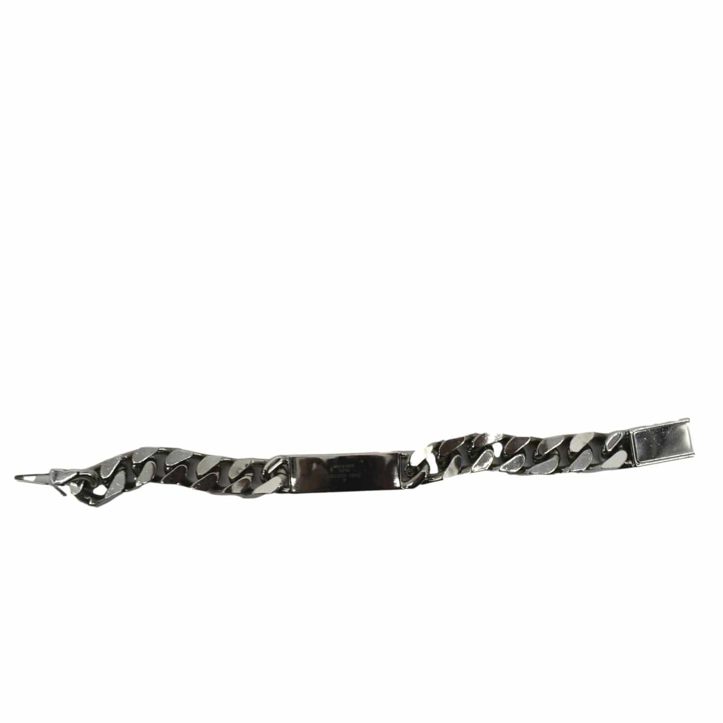 LOUIS VUITTON Monogram Chain Bracelet Silver