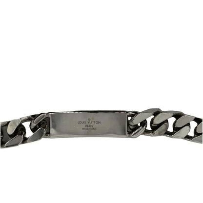 LOUIS VUITTON Monogram Chain Bracelet Silver