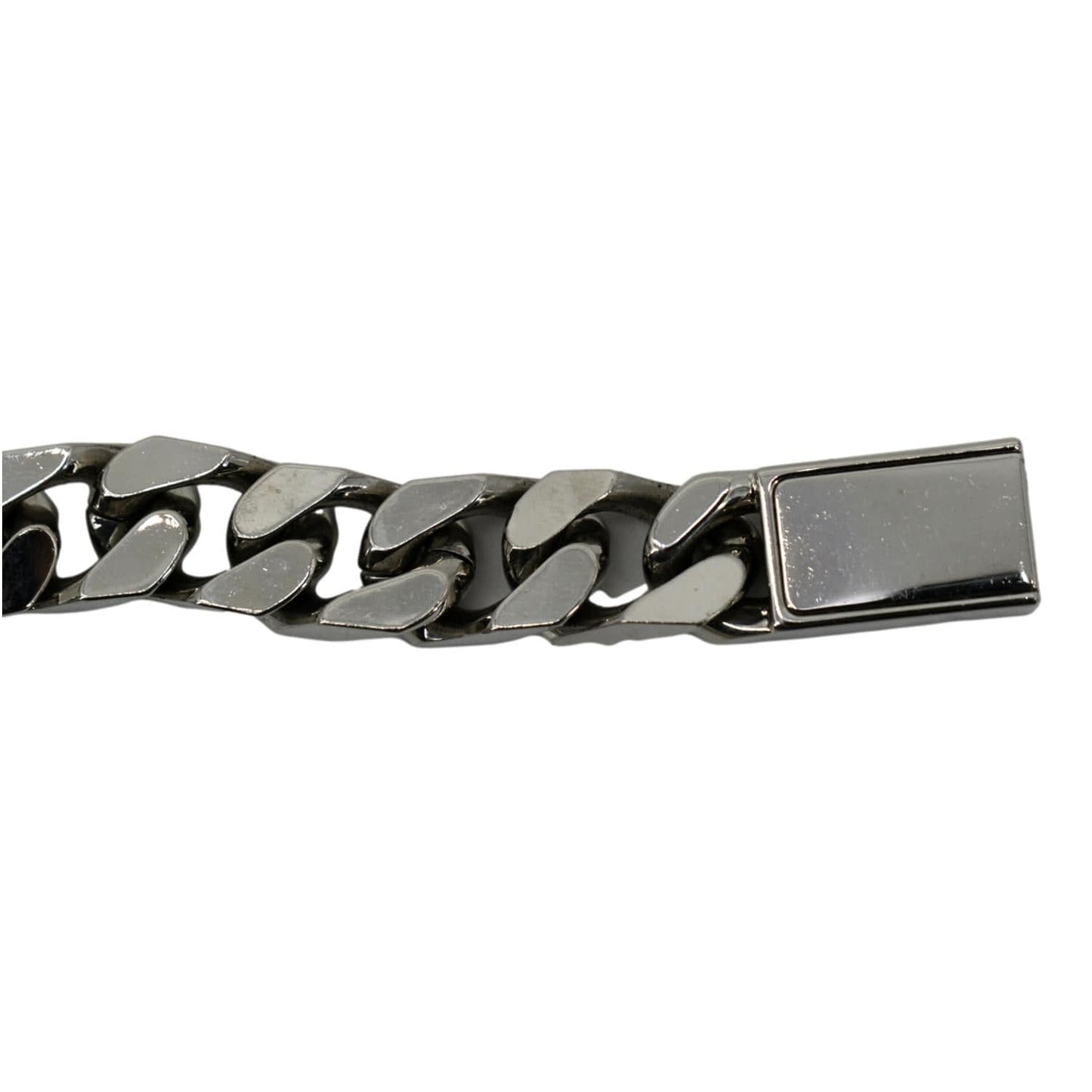 LOUIS VUITTON Monogram Chain Bracelet Silver