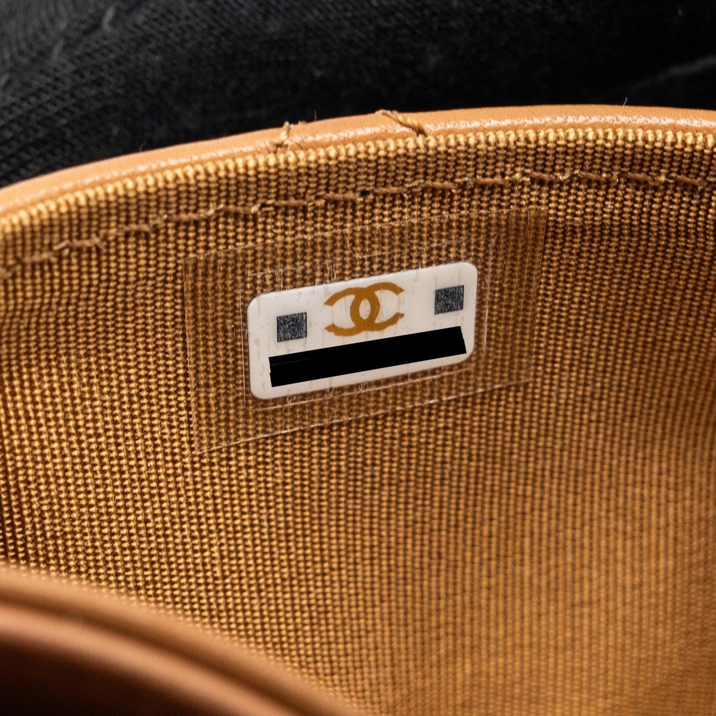 Chanel 19 Card Holder Lambskin Caramel  (Microchip)