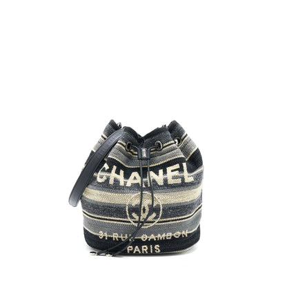 Chanel Rue Camborne Bucket Bag Fabric Multicolour