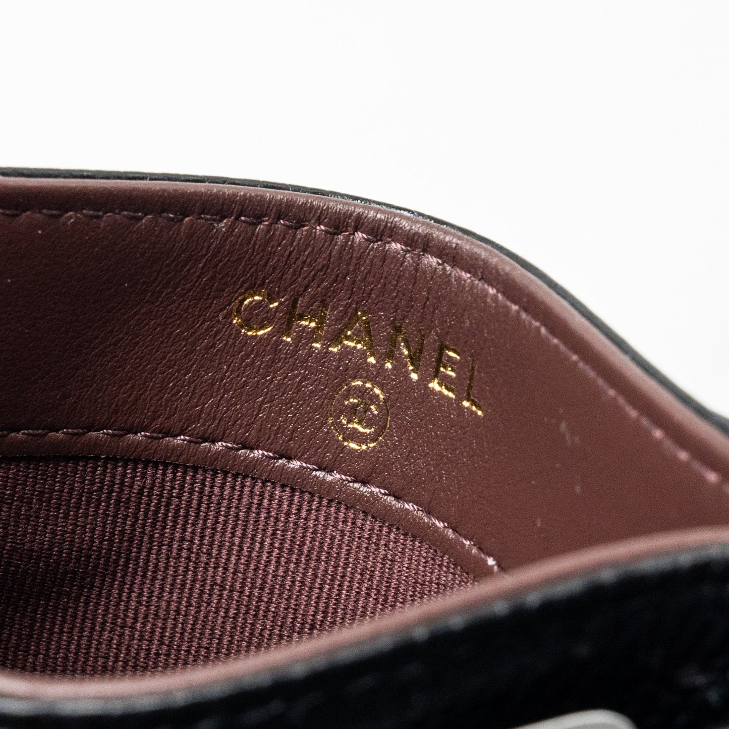 Chanel Classic Card Holder caviar black  (microchip)