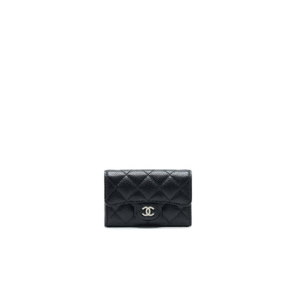 CHANEL Classic Card Holder Grained Calfskin  Black
