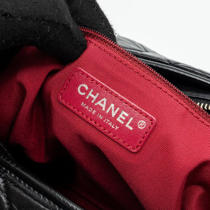 Chanel Maxi Gabrielle Hobo Bag Calfskin Black Multicolour Hardware