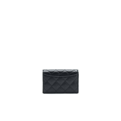 CHANEL Classic Card Holder Grained Calfskin  Black
