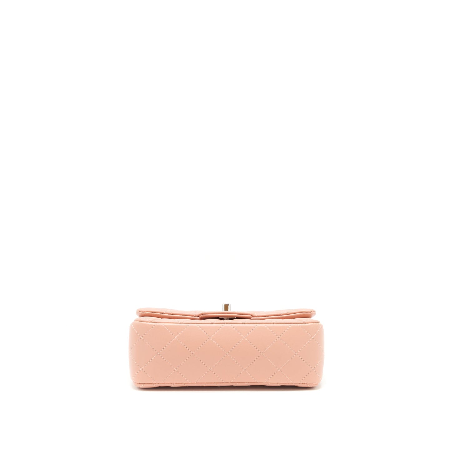 Chanel Mini rectangular Flap bag Lambskin pink