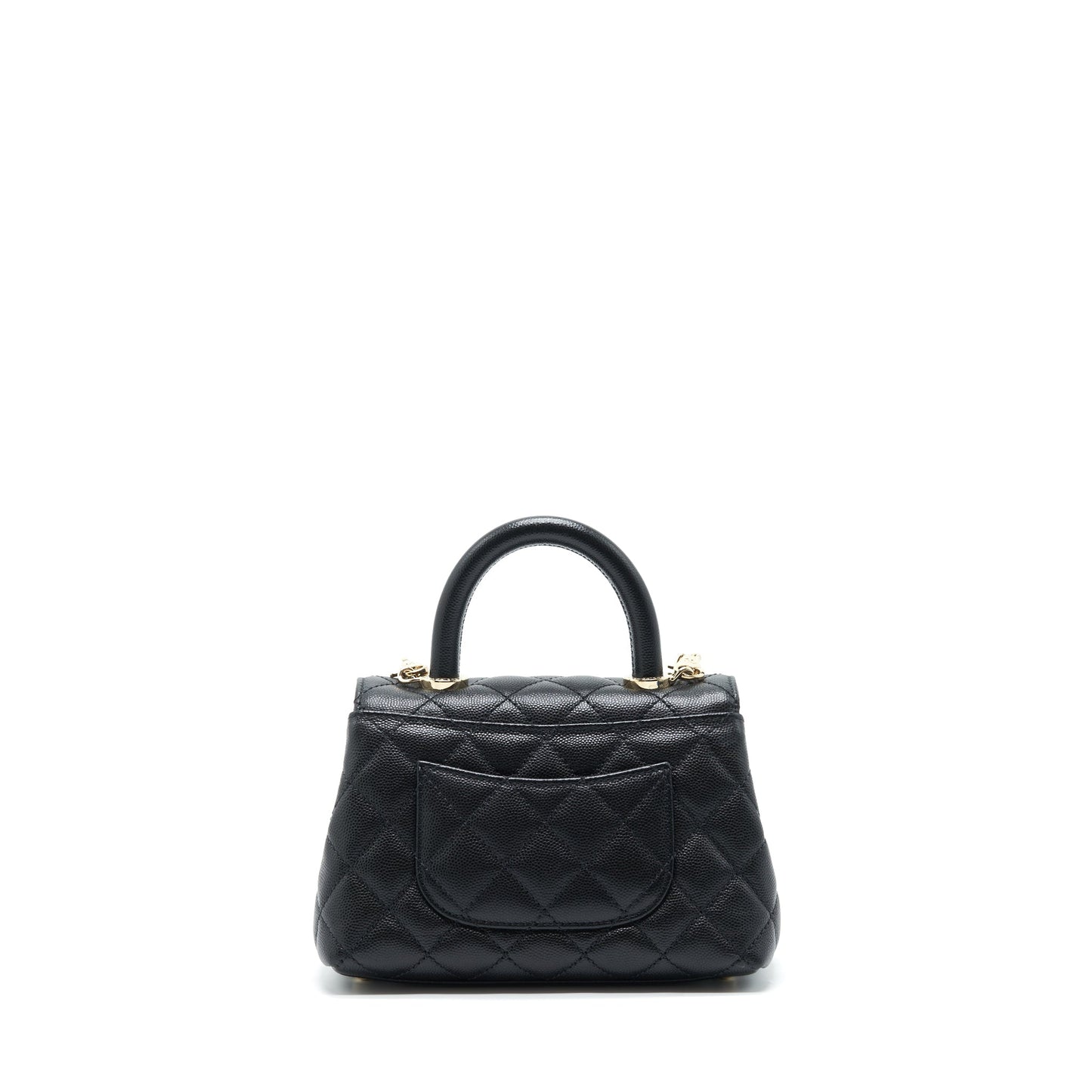Chanel Mini Coco Handle 20cm Caviar Black L