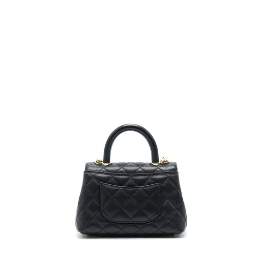 Chanel Mini Coco Handle 20cm Caviar Black L