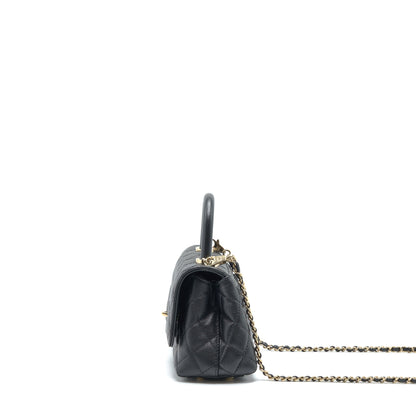 Chanel Mini Coco Handle 20cm Caviar Black L