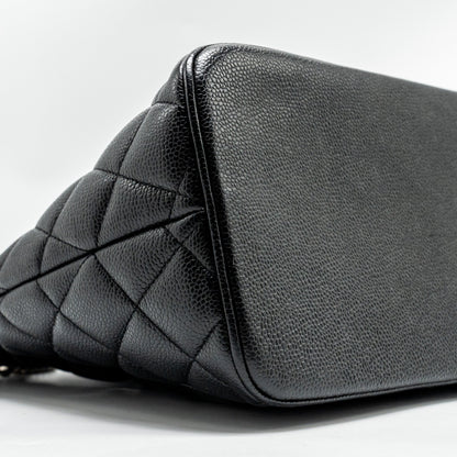 Chanel Medallion Tote Bag Caviar Black