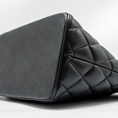 Chanel Medallion Tote Bag Caviar Black