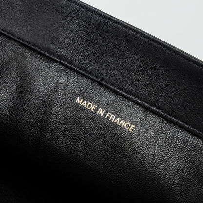 Chanel Vintage Tote Bag Calfskin Black