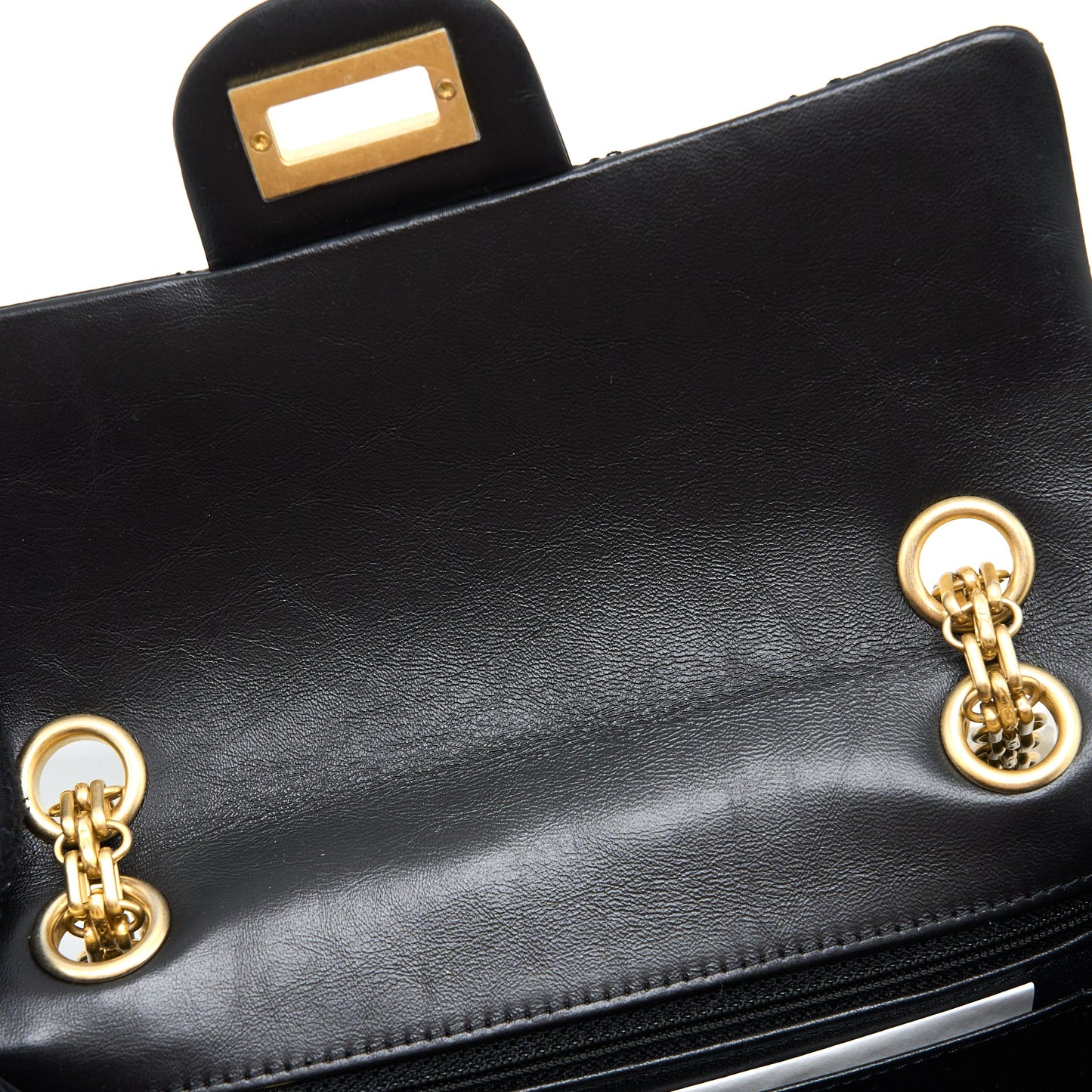 Chanel Mini 2.55 Reissue Flap Bag Aged Calfskin Black Brushed  (Microchip)