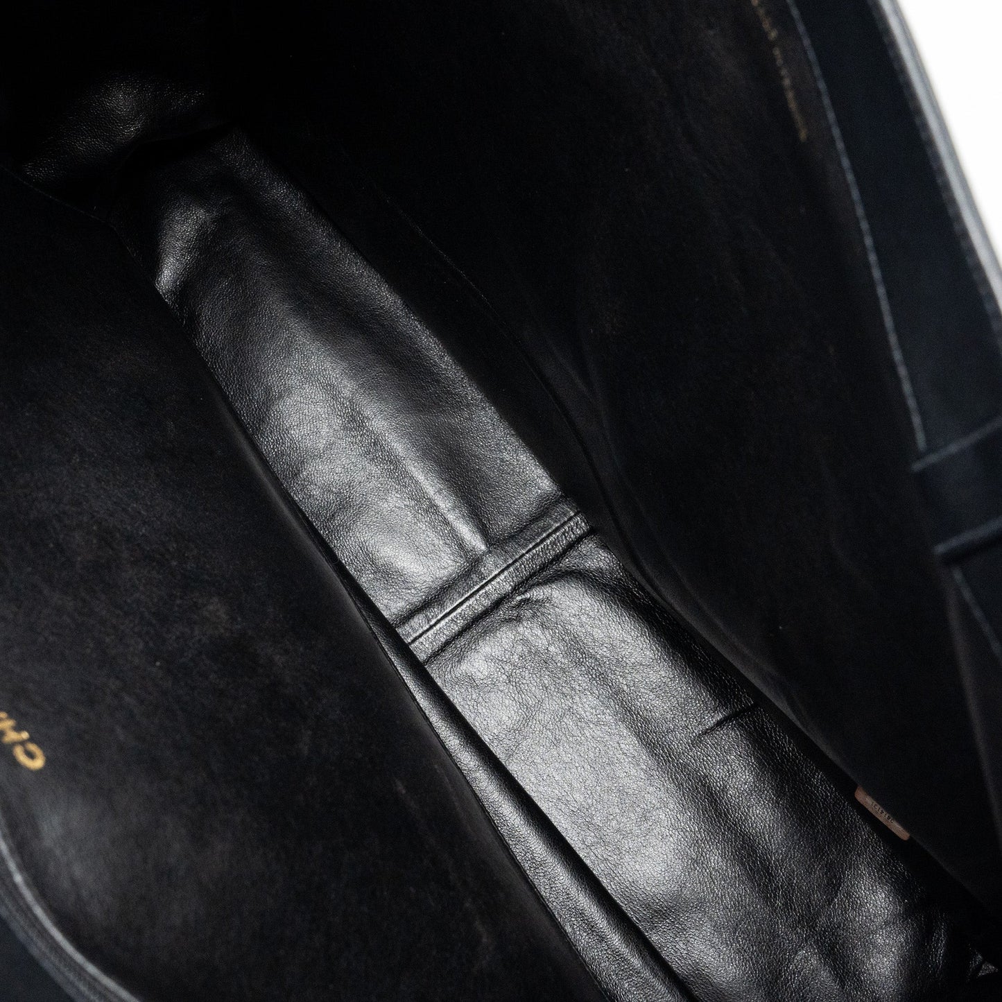 Chanel Vintage Tote Bag Calfskin Black