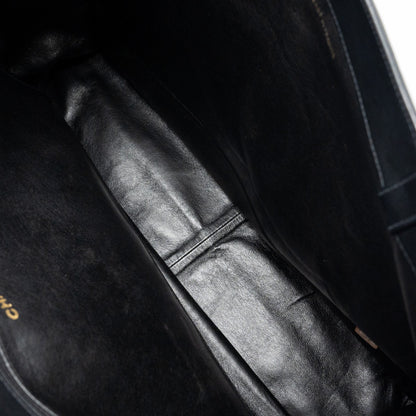 Chanel Vintage Tote Bag Calfskin Black