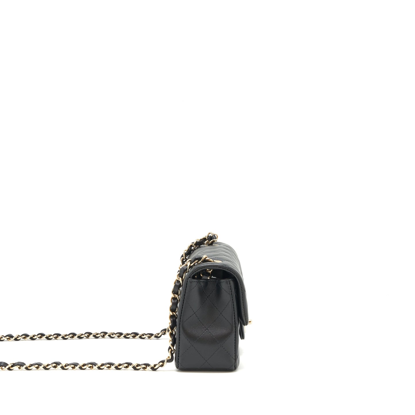 Chanel Mini rectangular flap Bag Lambskin Black L
