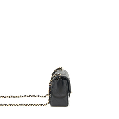 Chanel Mini rectangular flap Bag Lambskin Black L