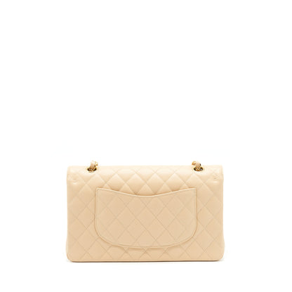 Chanel Medium Classic Double Flap Bag Caviar Beige L