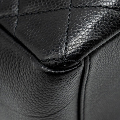 Chanel Petit Shopping Tote Bag Caviar Black