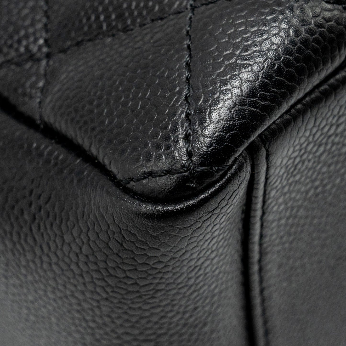 Chanel Petit Shopping Tote Bag Caviar Black