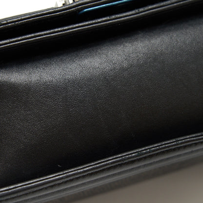 Chanel small boy Bag Lizard/Calfskin black with ruthenium hardware