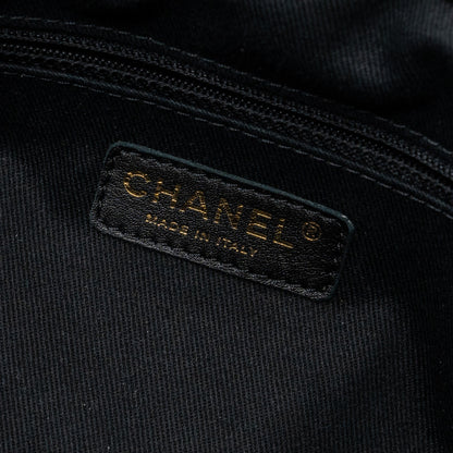 Chanel Matelasse Chain Tote Bag Caviar Black