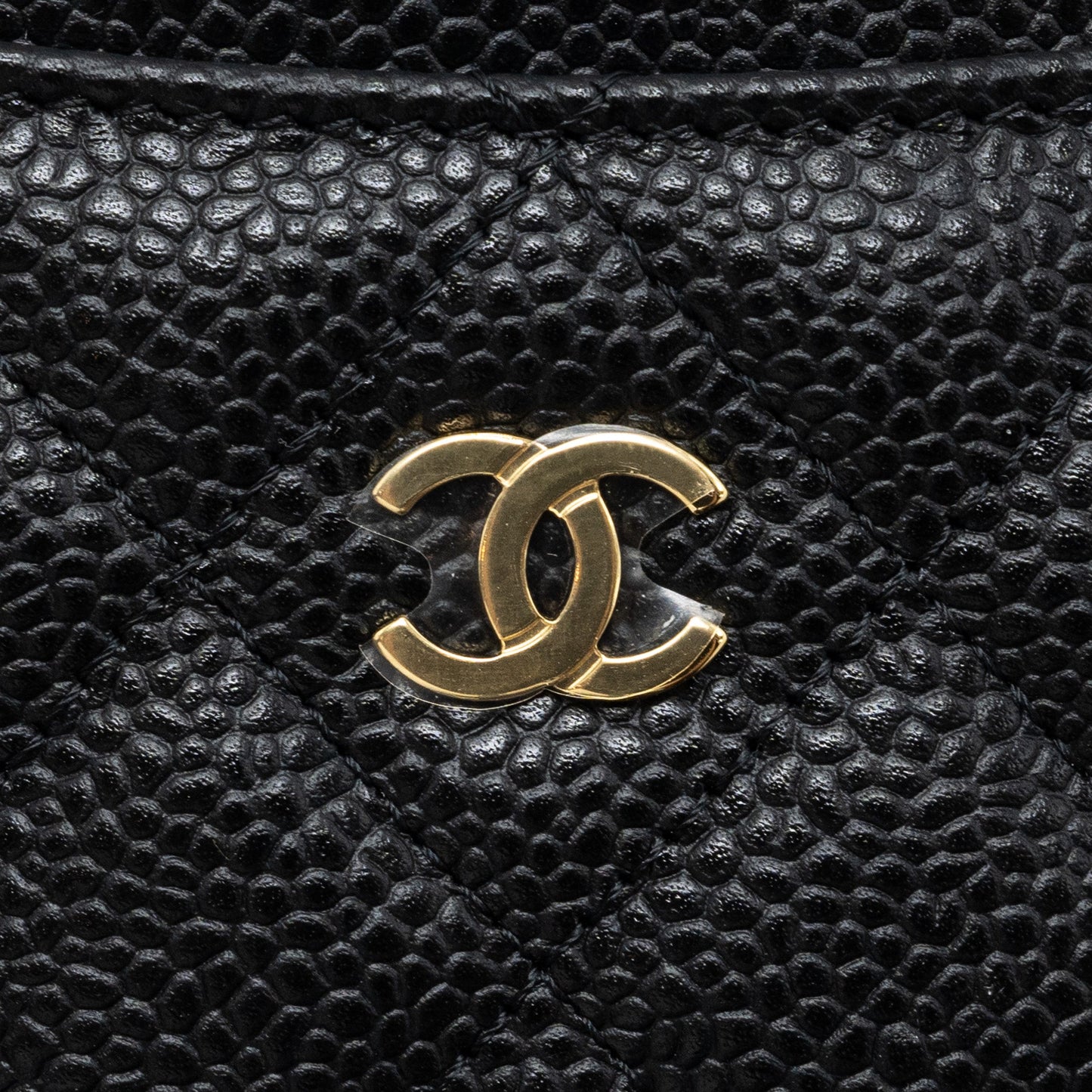 Chanel Classic Card Holder Caviar Black (Microchip)