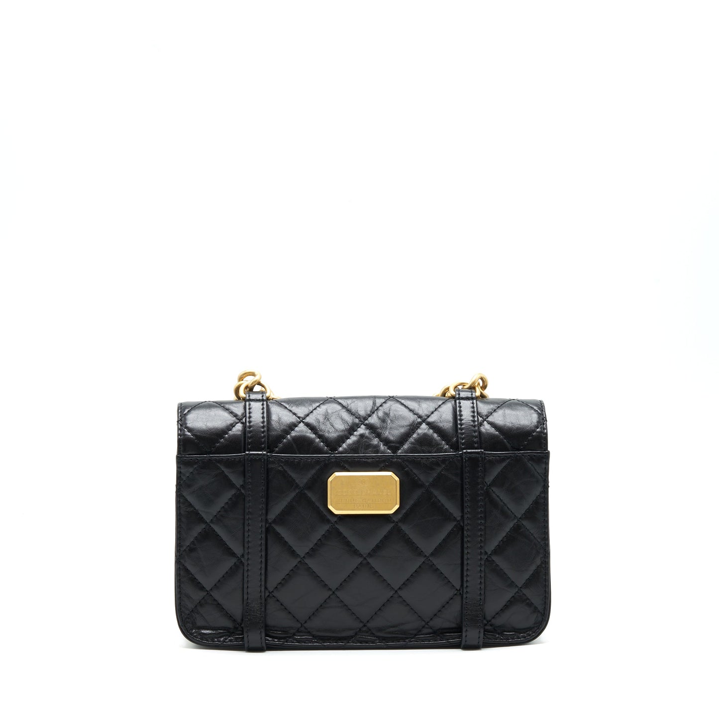 Chanel 21B Messenger Bag Calfskin Black