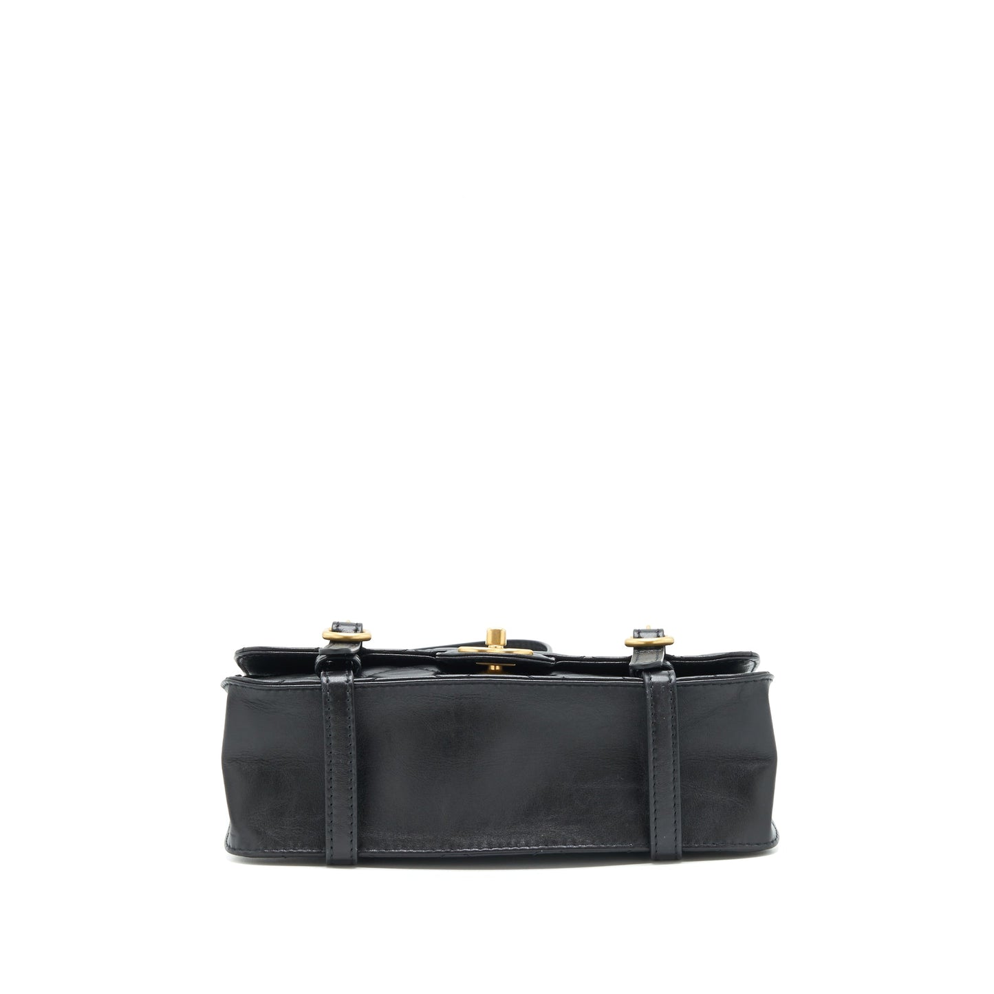 Chanel 21B Messenger Bag Calfskin Black