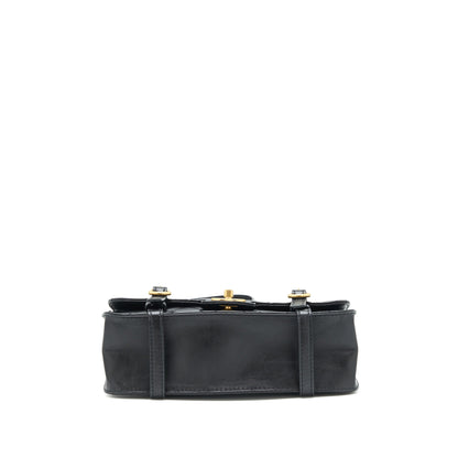 Chanel 21B Messenger Bag Calfskin Black