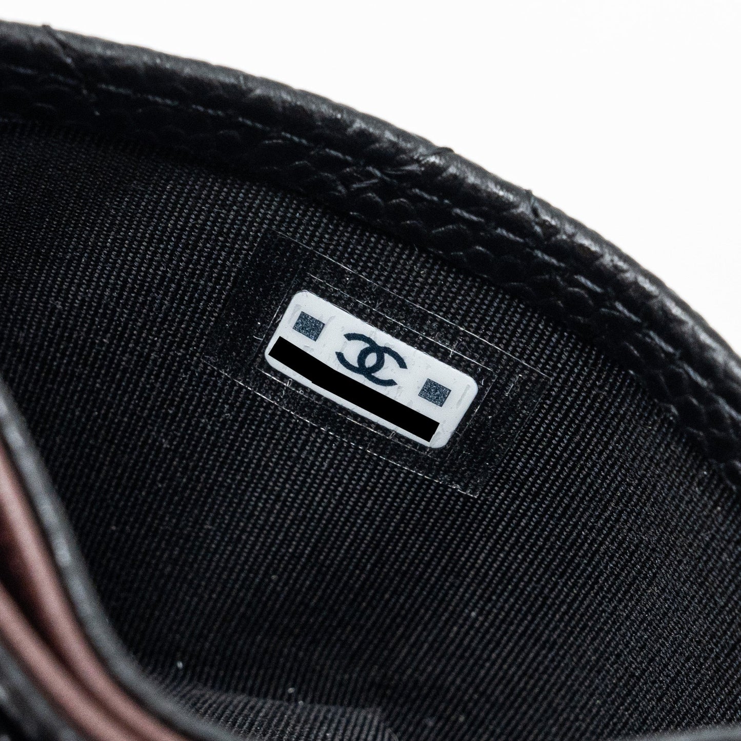 Chanel Classic Card Holder Caviar Black (Microchip)