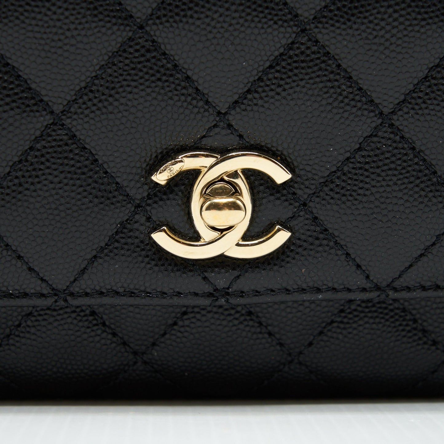 Chanel Mini Coco Handle 20cm Caviar Black L