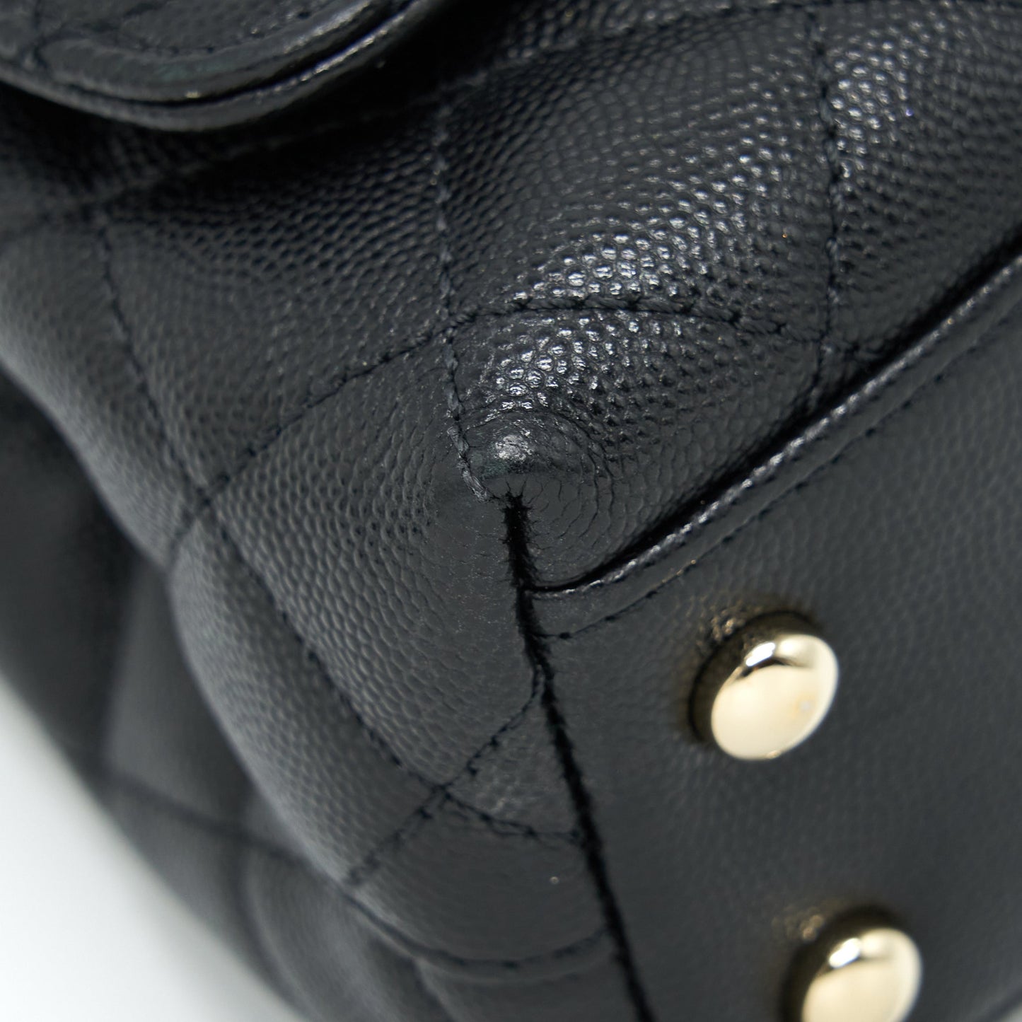 Chanel Mini Coco Handle 20cm Caviar Black L