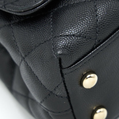 Chanel Mini Coco Handle 20cm Caviar Black L