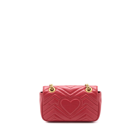Gucci Mini Marmont Calfskin Red