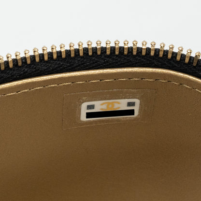 Chanel Pearl Crush Mini Vanity Case Lambskin Black L(microchip)